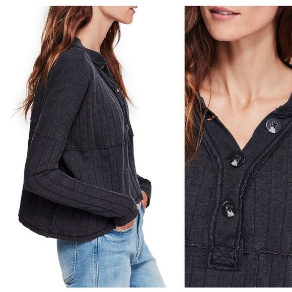 Free People In The Mix Knit Top Size Small - Picture 3 of 12